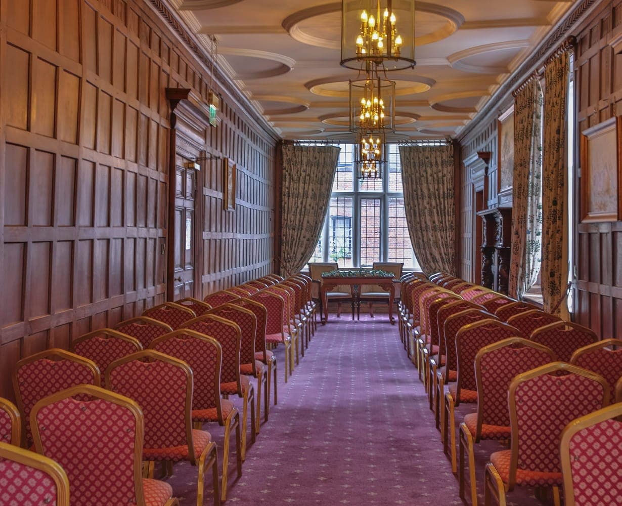 The Long Gallery set for a presentation