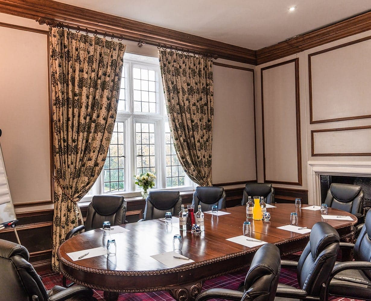The Music Room set for an intimate meeting