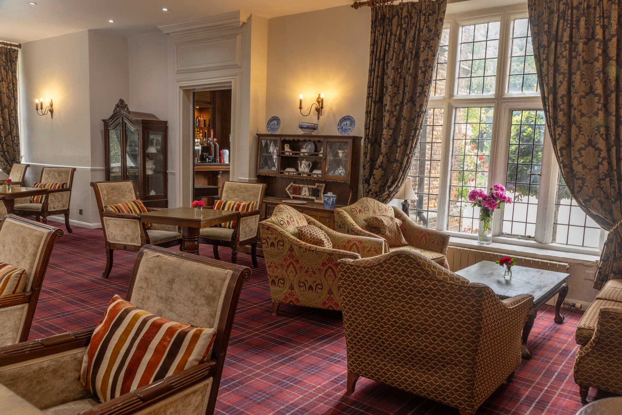 The bar at Castle Bromwich Hall Hotel
